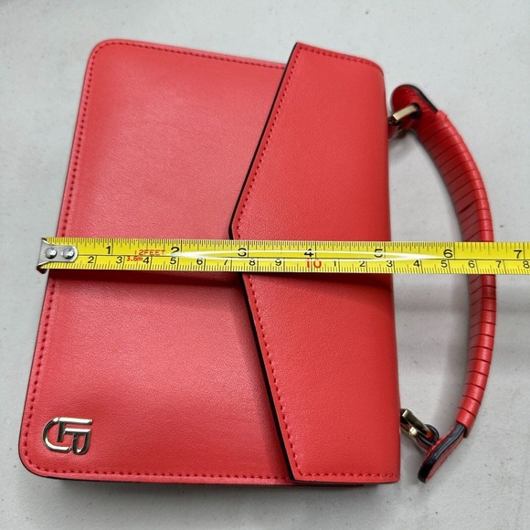 Les Petits Joueurs Corallo Micro Pixie Mini Handbag Red Coral 3 Pockets Italy - Picture 16 of 16